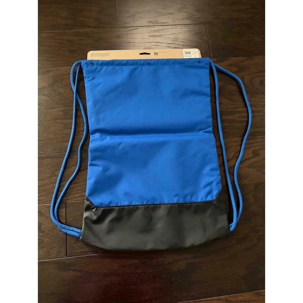 Nike Brasilia Training Drawstring Gym Sack Blue Black DM3978-480 Kids Bag